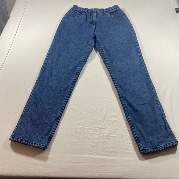 Woolrich Denim - Woolrich Jeans Woman’s 8 Fleece lined winter denim blue jeans pockets zippered